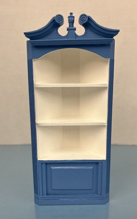 Blue and Cream Corner Cabinet ala972