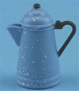 Graniteware Blue and White Coffeepot CB063