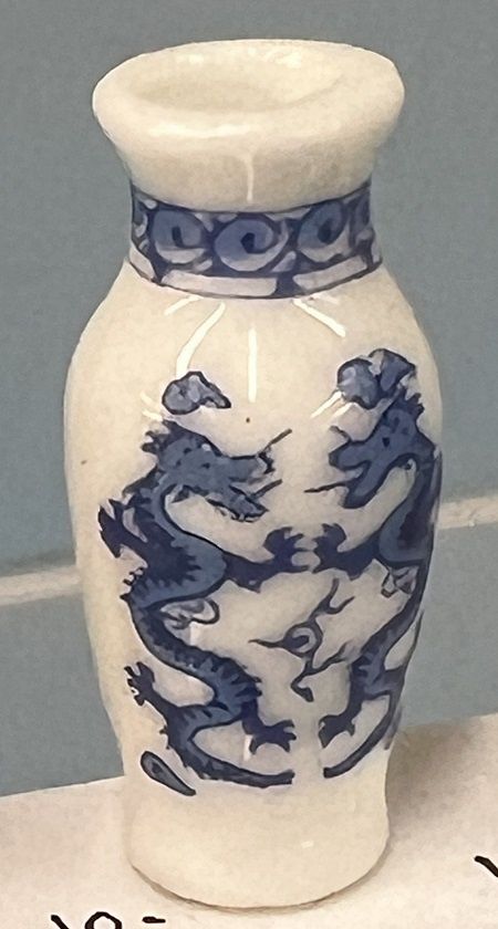 Blue Dragons Oriental Vase mc06047c