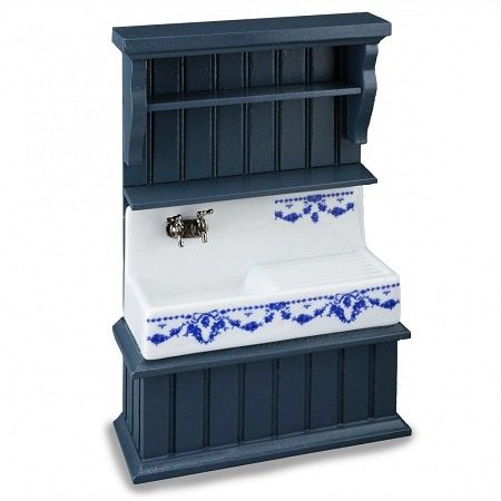 Blue Kitchen Sink Cabinet rp18412