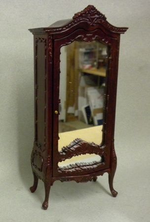 Beautiful Mahogany Mirror Front Armoire Bes2572MH