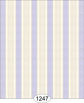 Bella Stripe - Purple on Ivory WAL1247