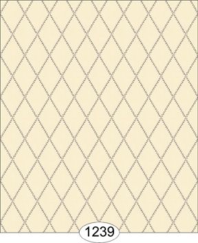 Bella Trellis - Black on Beige WAL1239
