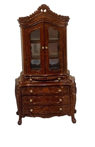 Bespaq Child's Cabinet with chest of drawers in new walnut finish 1786nwn