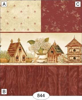 Birdhouse Cottage - Red WAL0844
