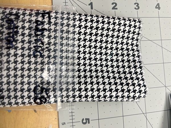 BLack and White Houndstooth Print fabric59