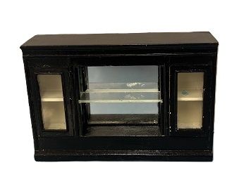 Black Bar with Cabinet and Shelf slm1074