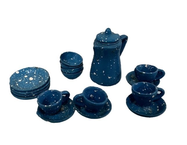 Blue Spatterware Set mc572x