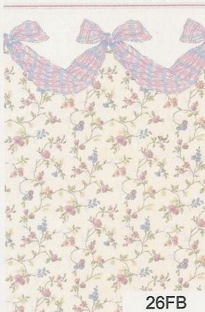 Bow Swag Pink 26FB wal26FB