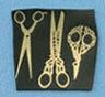Brass Non-Wrkg Scissor Assortment 1 Set cat13c