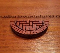 Brick Half Round step, Small 550sm