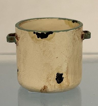 Beige Enamel Saucepot CN041