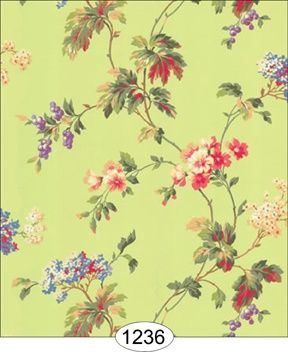 Bella Floral - Mint Green WAL1236
