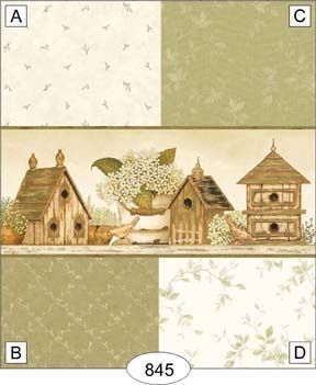 Birdhouse Cottage - Green WAL0845