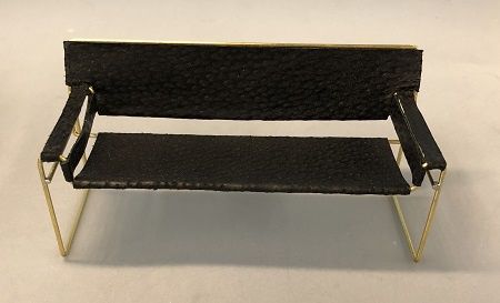 Black Art Deco Sofa MC00479