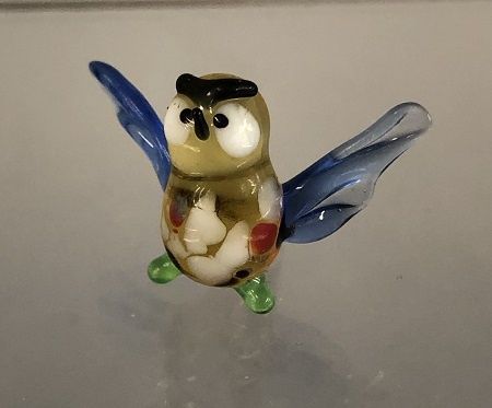 Blown Glass Owl mc03938k-1
