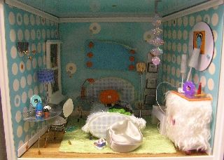 Blue Shaggy Bed Room MCT127