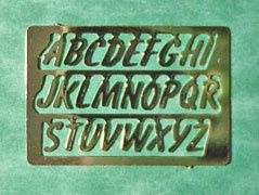 Brass Alphabet 1962-100