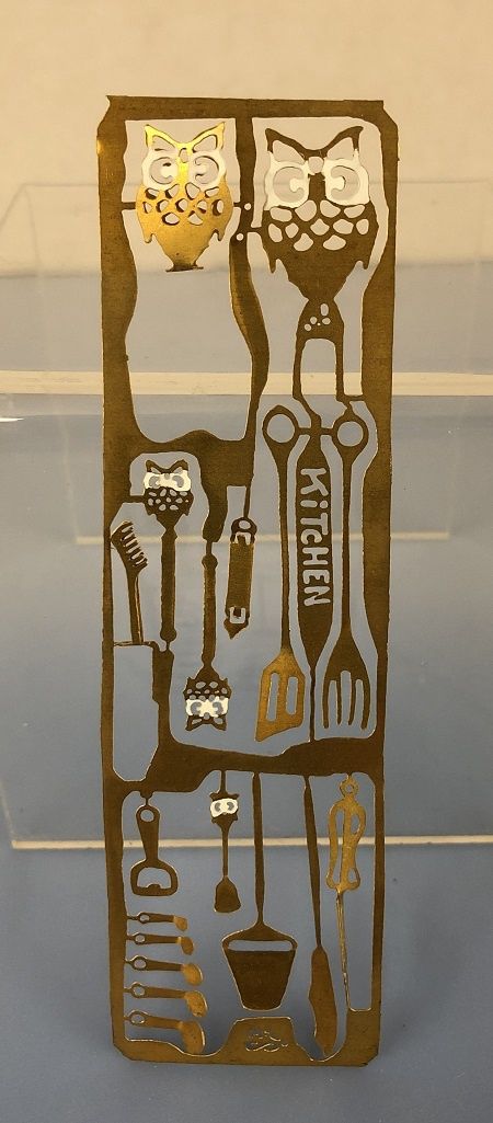 Brass Sheet of Kitchen Utensils owlut