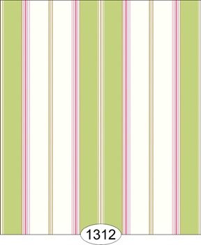 Broad Stripe - Pink and Green WAL1312