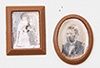 Brown Framed Sepia Photos, 2/Pc cb39a