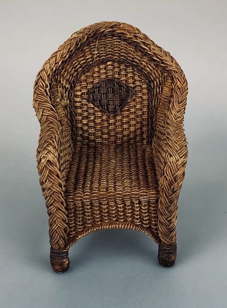Brown Wicker Chair mc04391