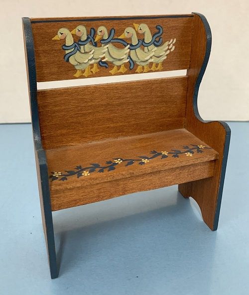 Bench with Handpainted Ducks mc62254
