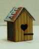 Birdhouse with License Plate Roof bdbh016