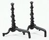 Black Andirons-Pair MUL37B
