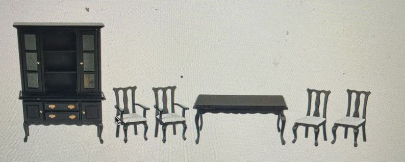 Black Dining Room Set t0133