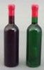 Black Wine Bottle w/ Red Lid - Unlabeled HR53994B