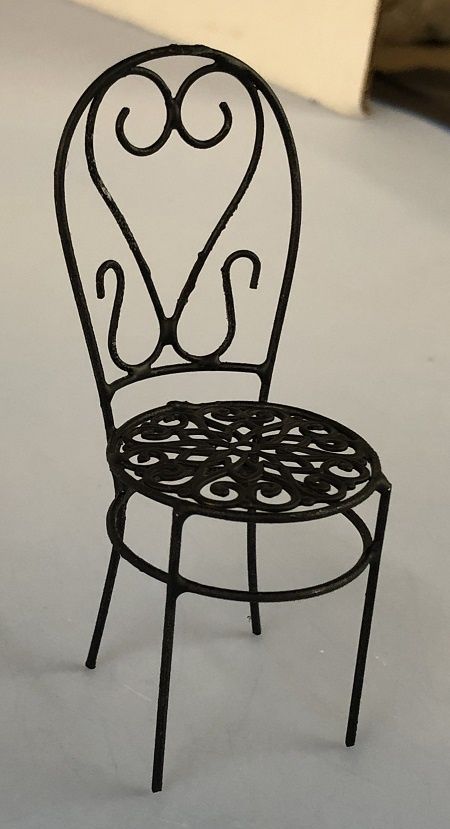 Black Wire Patio Chair mc03555