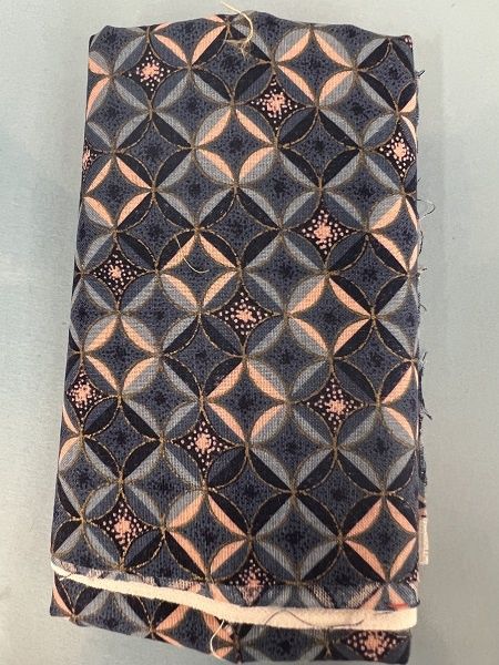 Blue Color with Diamond Style Designs fabric102