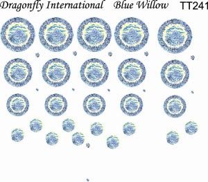 Blue Willow Dish Decals TT241