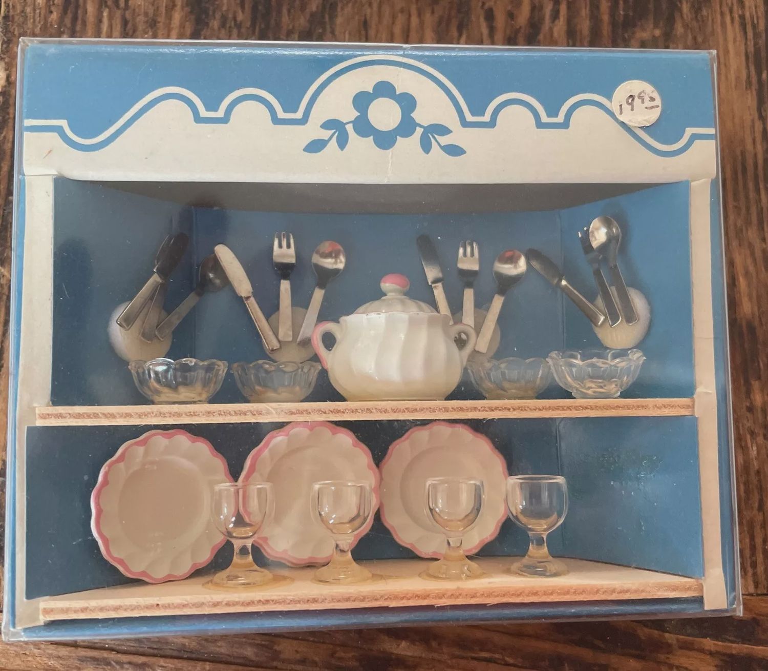 Bodo Henig Pink Dollhouse Dining Service for Four FBH886