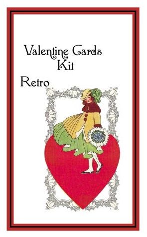 Boxed Greeting Cards - Retro Valentine cb223