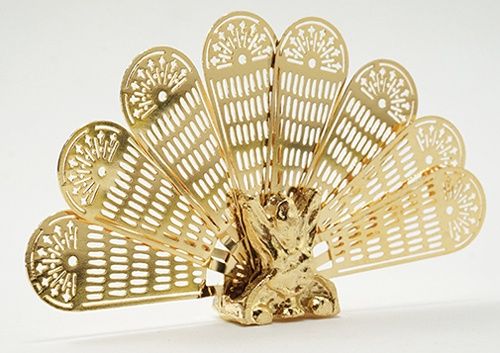 Brass Peacock Fireplace Screen IM66225