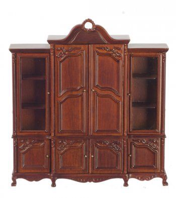 Break Front Showcase, Walnut jbm9007w