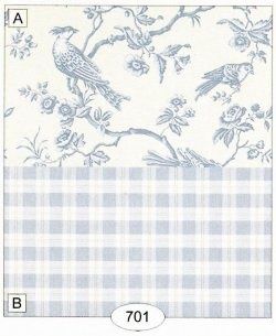 Bird Toile Blue wal0701