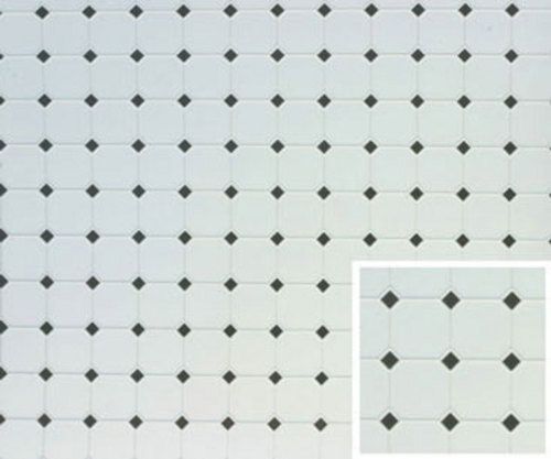 FF60640 Small Black Diamond with 3/4" White Tile