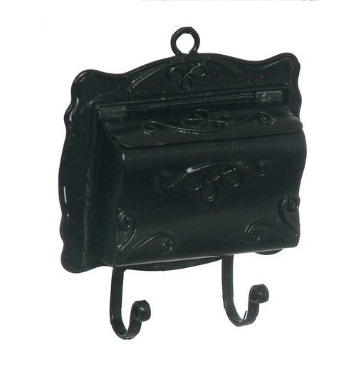 Black Mailbox with paper holder g8624