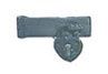Black Padlock W/Hasp isl2627