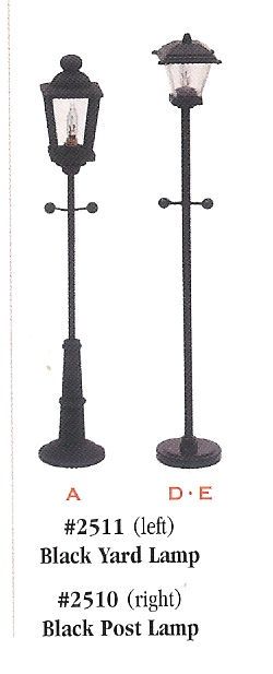 Black Post Lamp hw2510