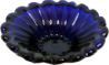 Blue Glass Ribbed Platter bdhb110
