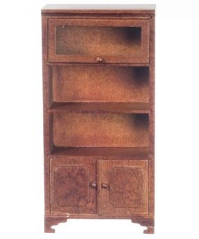 Bookcase/One Glass Door/Walnut T6871