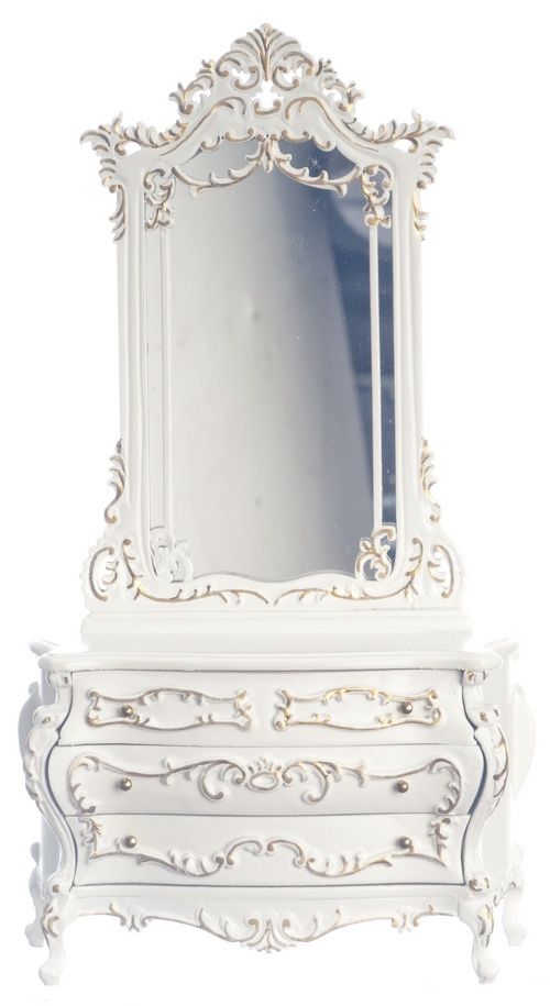 Bourbon Dressing Table w/Mirror/HP P5394