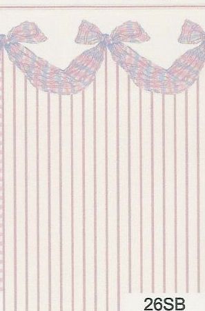 Bow Swag Pink 26SB wal26SB