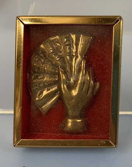 Brass Accent Piece-Hand with Fan MC04567