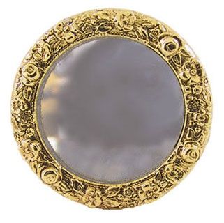 CAR21101 Brass Framed Round Mirror 2