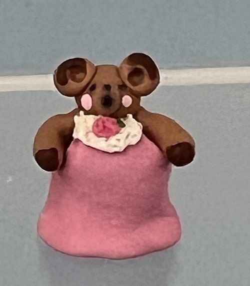 Brown Bear in Pink Dress Beary1A